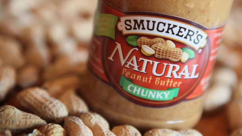 Smucker's natural peanut butter with nuts