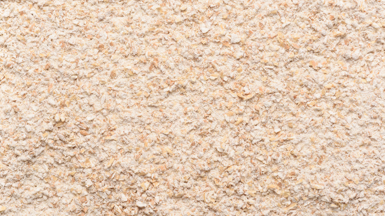 Whole wheat flour as background