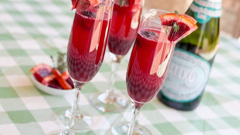 Mixed Berry Blood Orange Mimosa Recipe

