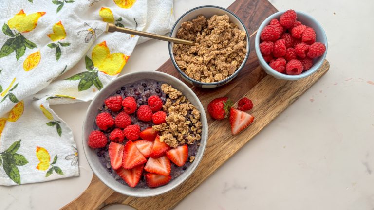 Triple Berry Oatmeal Bowl Recipe

