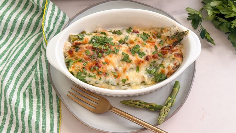 Cheesy Asparagus Casserole Recipe


