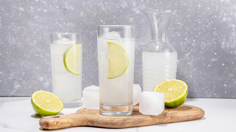 Ranch water cocktails with fresh ingredients