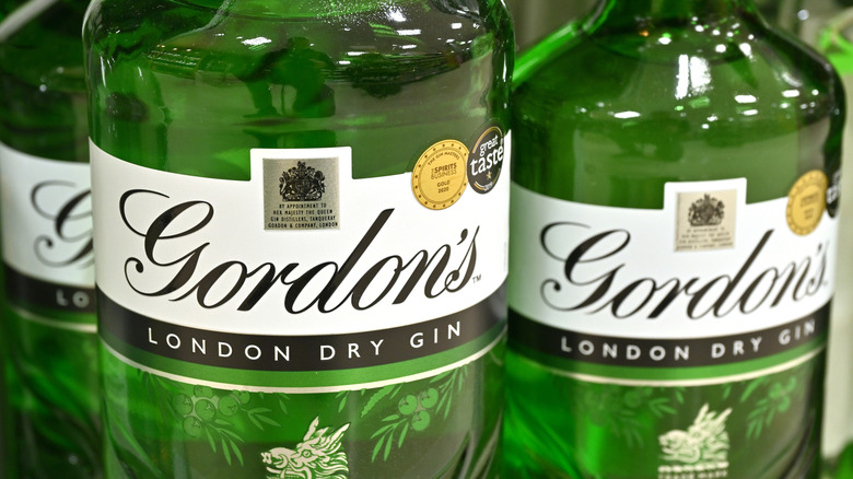 Bottles of Gordon's London Dry Gin