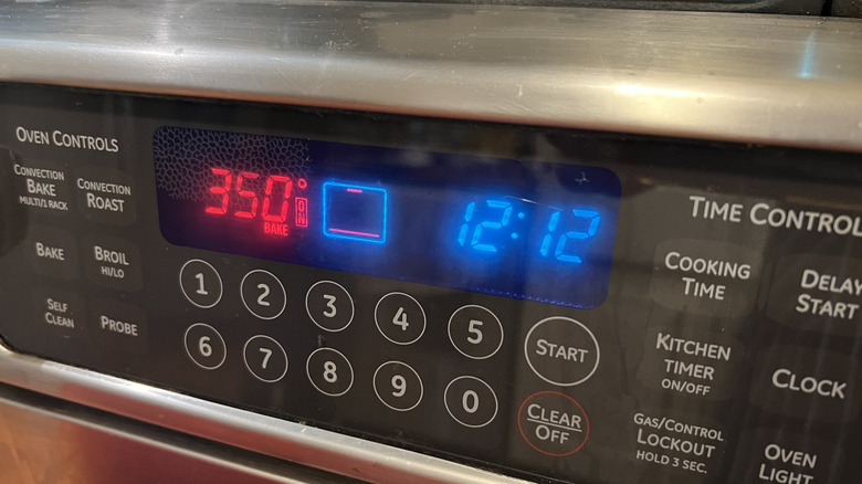Oven preheated to 350 F