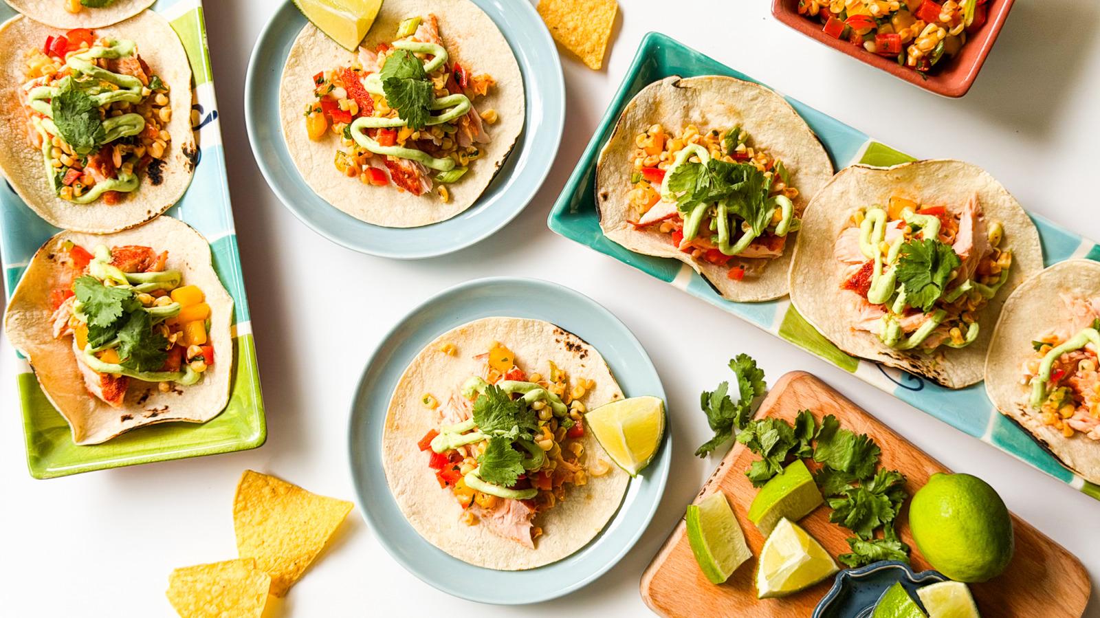 Slow-Baked Salmon Tacos With Mango-Corn Salsa Recipe

