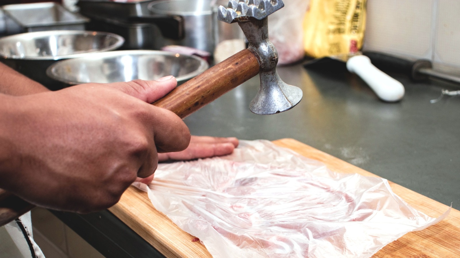 The Best Time To Use The Flat Side Of Your Meat Mallet


