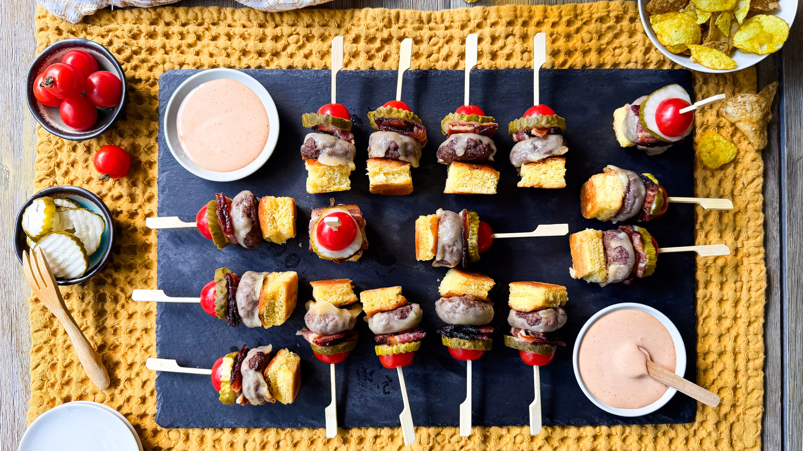 Cheeseburger Skewers Recipe


