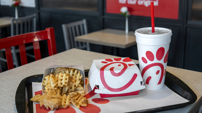 Chick-fil-A order sitting on table