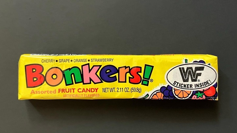 A package of Bonkers fruit candy