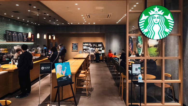 Photo of inside Starbucks restaurant