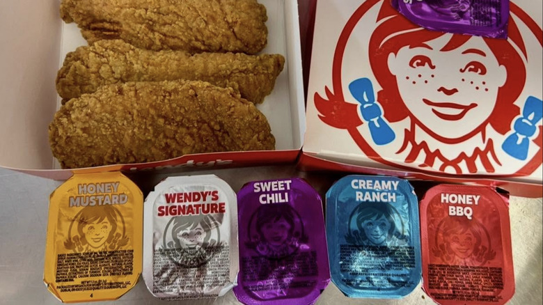 Wendy's chicken tenders and sauces