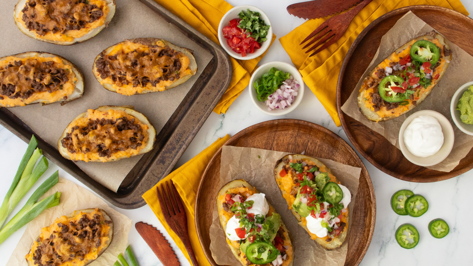 Taco Night Twice-Baked Potatoes Recipe

