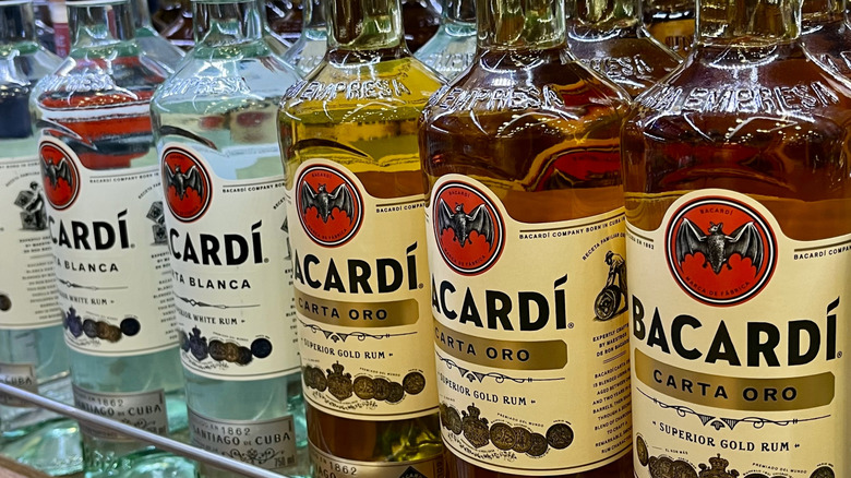 Bacardi White and Bacardi Gold