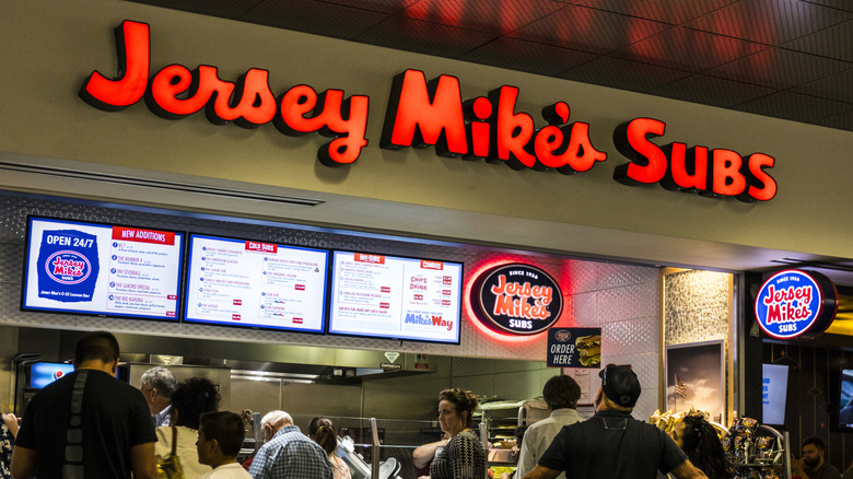 The inside of a Jersey Mike's