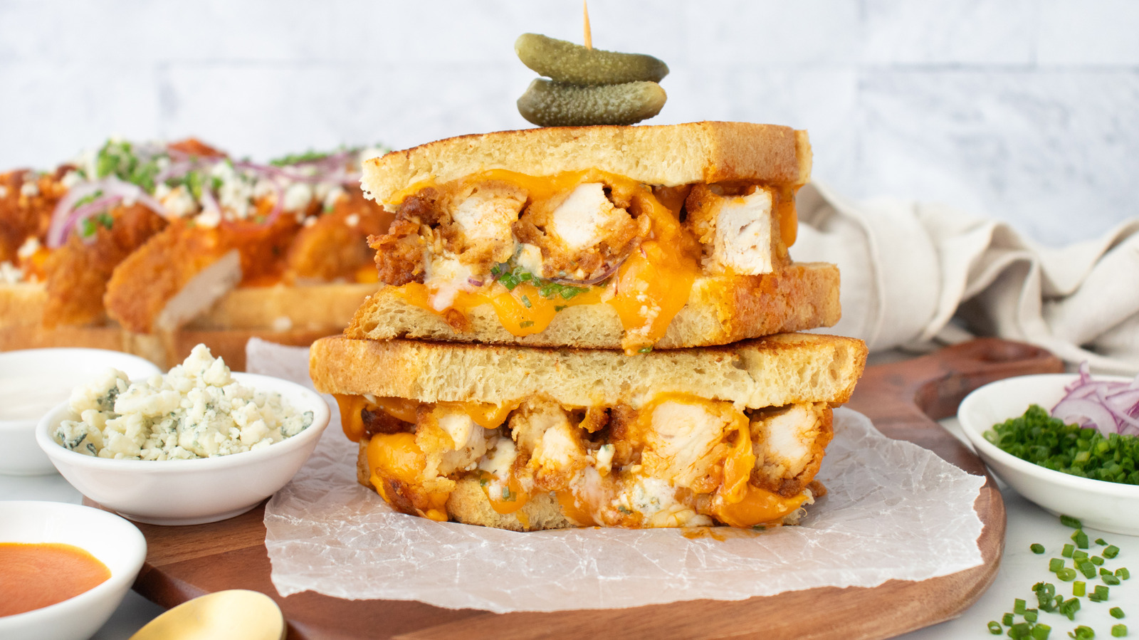 Buffalo Chicken Grilled Cheese Recipe

