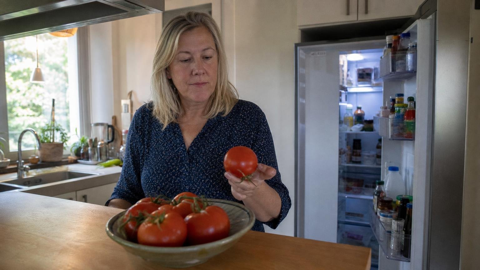 Tomater holder sig bedst et bestemt sted i hjemmet og det er ikke køleskabet