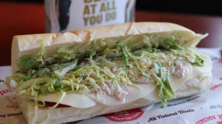 Jimmy John's Secret For Richer Tuna Salad? Grab Some Soy Sauce

