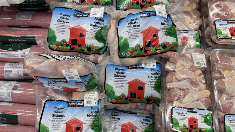 Kirkland Signature Organic Whole Chicken packages