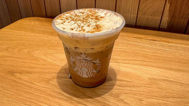 Pumpkin Shaken Espresso in a cup