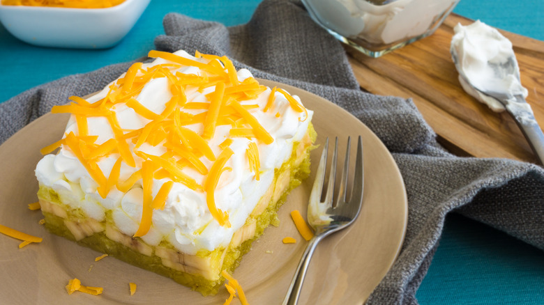 Lemon and pineapple Jell-O salad