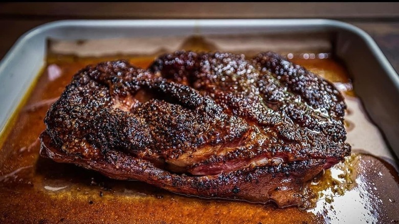 A whole brisket from Burnt Bean Company