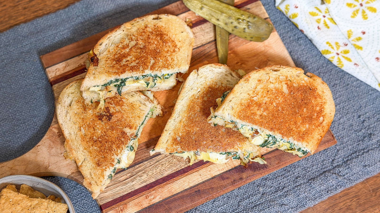 Ultimate Spinach Artichoke Grilled Cheese Recipe

